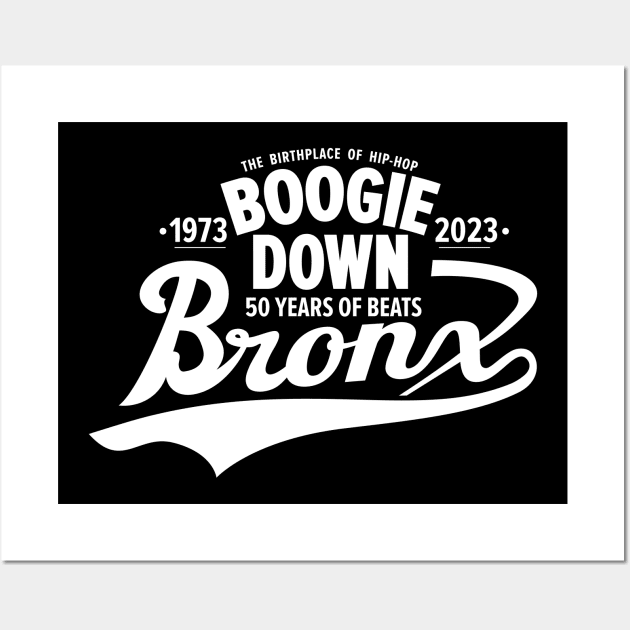 Boogie Down Bronx lettering - 50 years of Hip Hop Wall Art by Boogosh